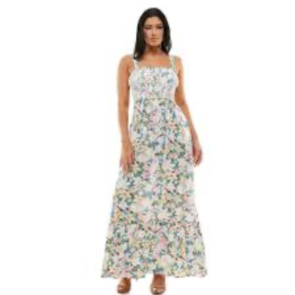 Lily Rose Multicolor Floral Maxi Dress